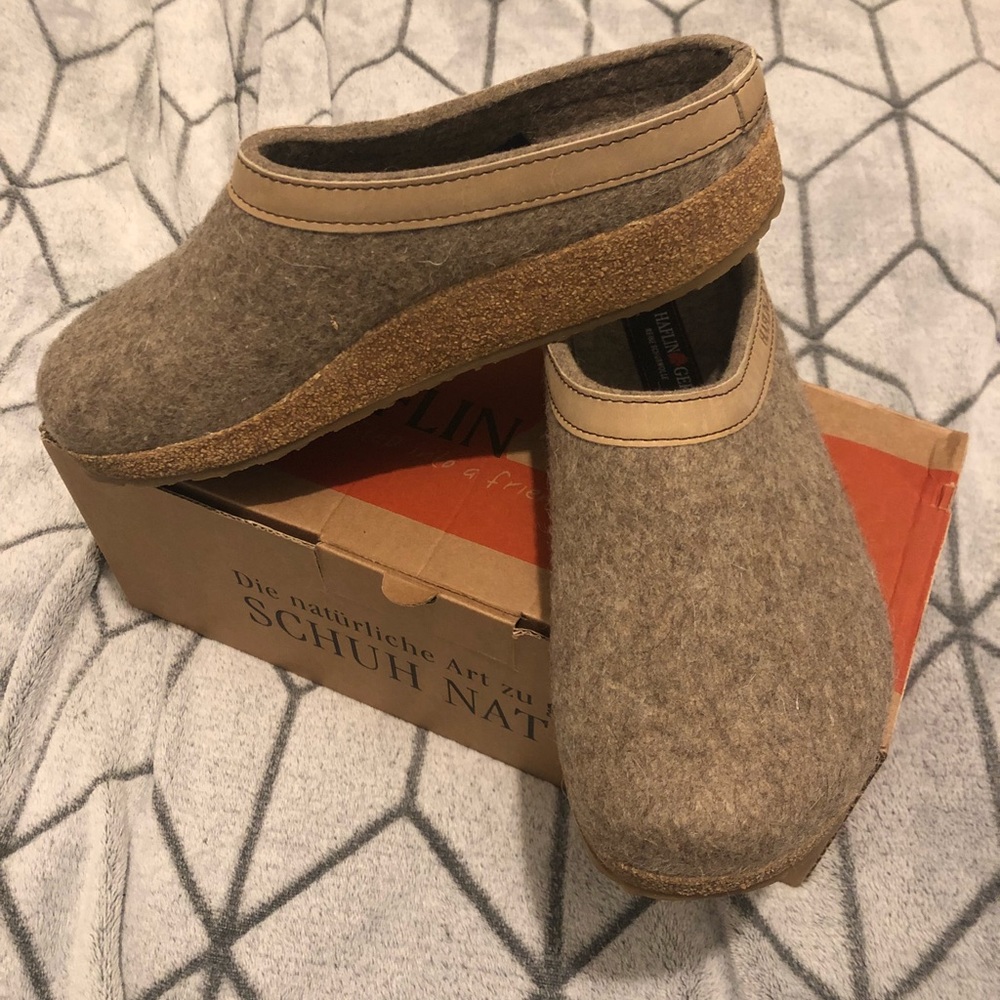 Brand NEW Haflinger Grizzly Torben Slip-On in Torf